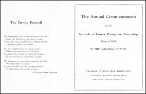 1934 Commencement Program for Lewis Babel Sr.